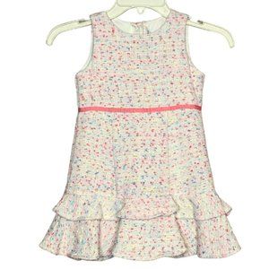 Janie and Jack Easter Party Pink Boucle Dress Sz 4